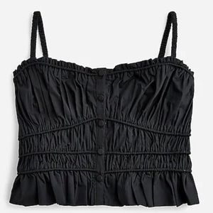 Black top with buttons